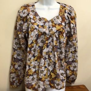 ANA Boho Peasant Blouse .  Size ST.  NWT